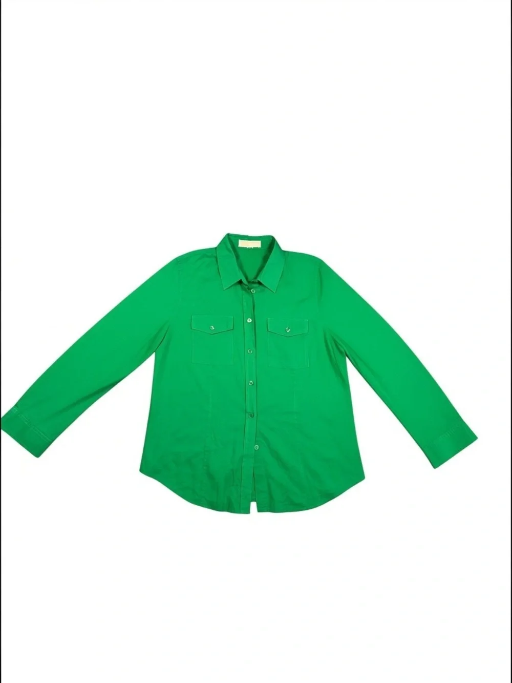 Michael Kors Vibrant Green Button-Down Shirt